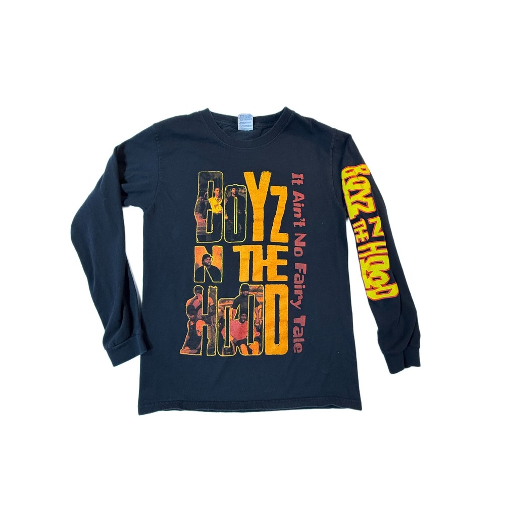 Boyz N the Hood‎ Y2K  T-Shirt Mens Small Blk Sleeve Hit Hip Hop Urban Yazbek Tag